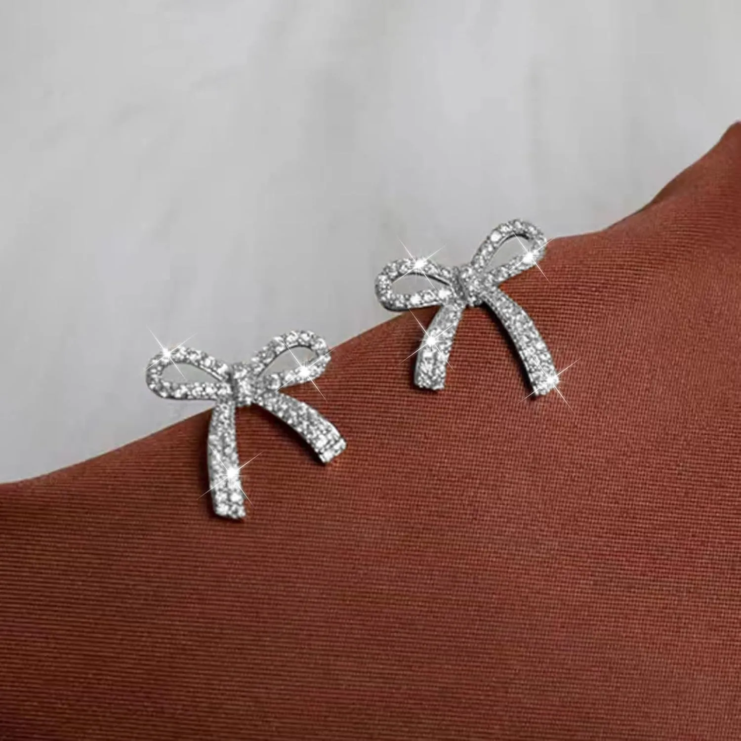 Stylish Gold Silver Bow Drop Earrings for Women - Trendy Long Tassel Chain Bow Earrings Ribbon Heart Bowknot Dangle Earrings Jewelry Gifts