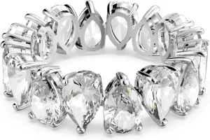 Swarovski Matrix Vittore Ring, Drop Cut, Clear, Rhodium Finished; Size: Us 9; Eu 60