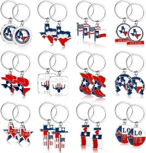Texas Metal Keychain Gifts and Souvenirs Lone Star State Map Shaped Keychain God Bless Texas Souvenirs