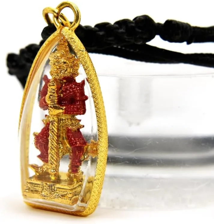 Thao Wessuwan Amulet Necklace, Blanket, and Thai Buddhist Talismans for Protection, Fortune, and Success, Buddhism, Buddha Religion