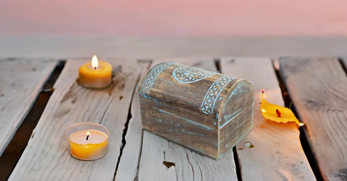 The Great Indian Bazaar Beautiful Birthday Gift Ideas Handmade Decorative Wooden Jewelry Box With Celtic Carving Jewelry Organizer Keepsake Box Treasure Chest Trinket Holder Watch Box Storage Box