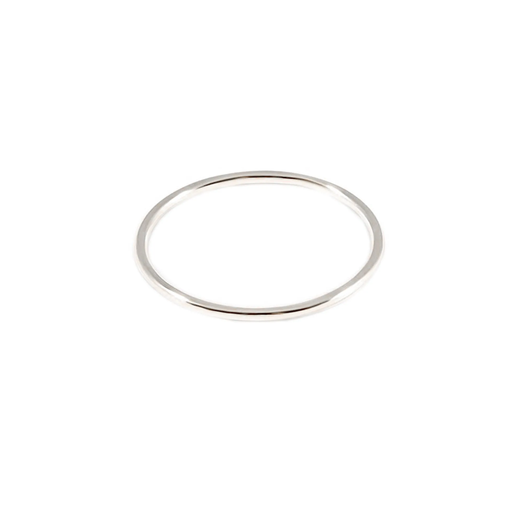 Thin Stacking Ring in Silver