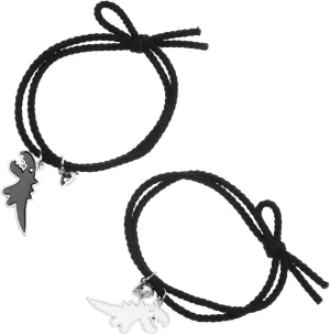 VALICLUD 3 Pairs Dinosaur Couple Bracelet Friendship Bracelets Commemorative Bracelet Matching Rings Ladies