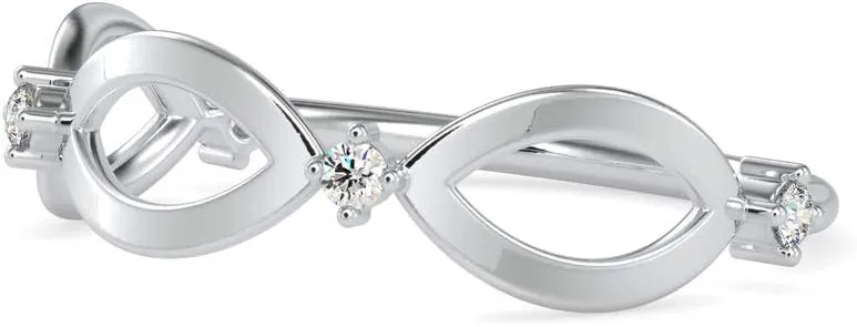 VVS Luxury Design With 10K White/Yellow/Rose Gold With 0.05 Tcw Round Cut Natural Diamond Ring With VVS Certificate, Couple Rings, Real Diamond Ring