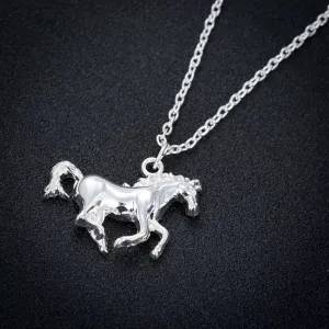 WCRAZYE Horse Necklace for Women Lightweight Charm Dainty Lucky Horse Necklace Personalized Birthday Gift