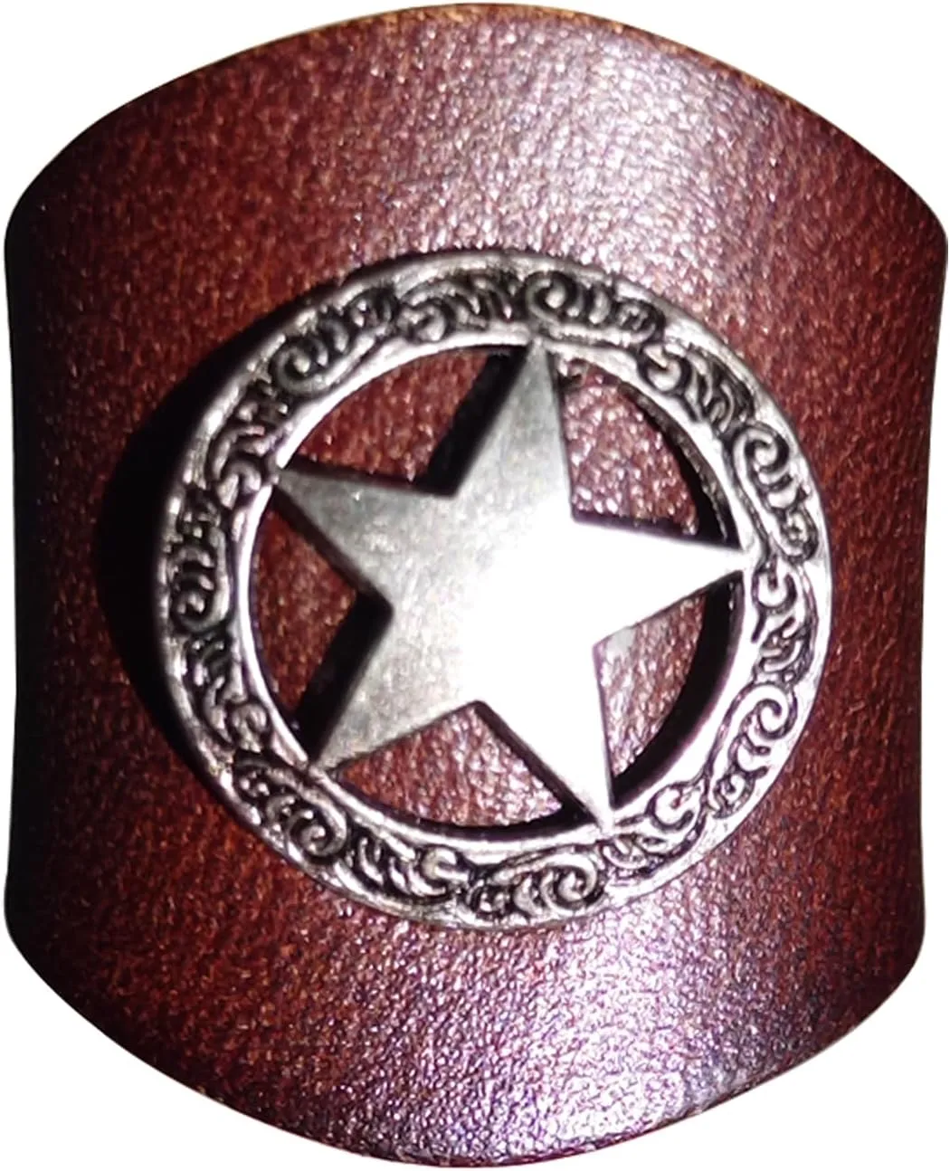 Western Scarf Slide Ring, Handmade Leather Neckerchief Buckle, Burgundy, Handmade Men Square Scarf Slide Ring Buckle 1Pcs