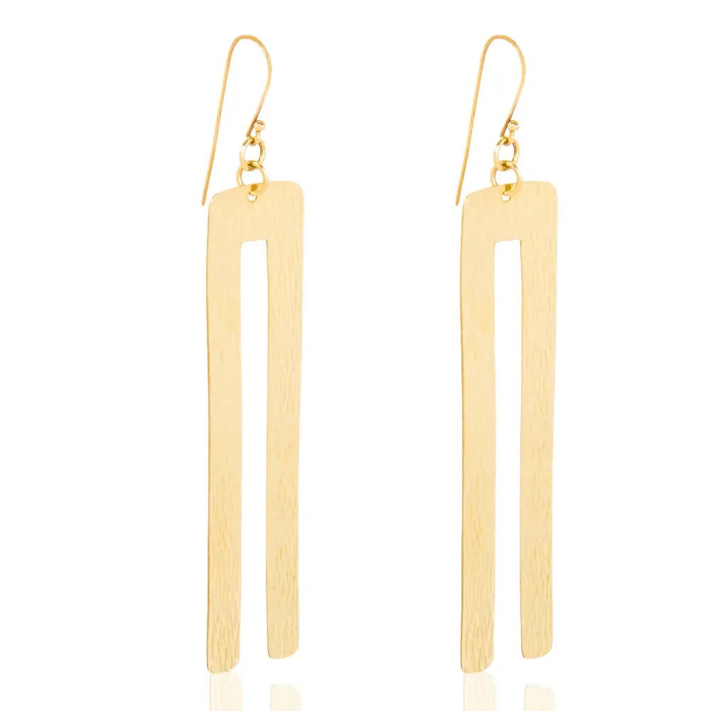 Zaafira Brass Earring