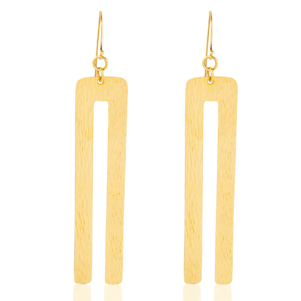 Zaafira Brass Earring
